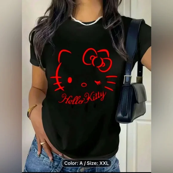 Hello Kitty Shirt Cartoon NWT - Picture 1 of 4